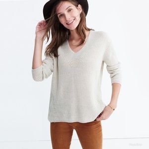 Madewell wood side pullover sweater